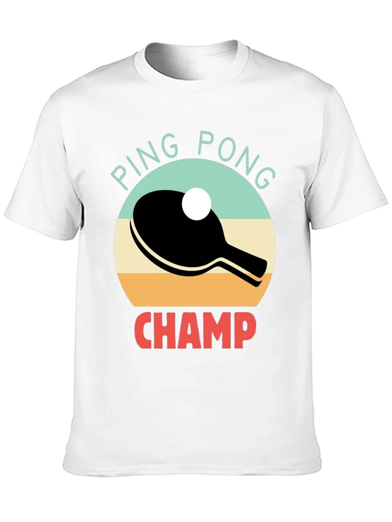 Ping Pong Champ Graphic Tee - Table Tennis T-Shirt
