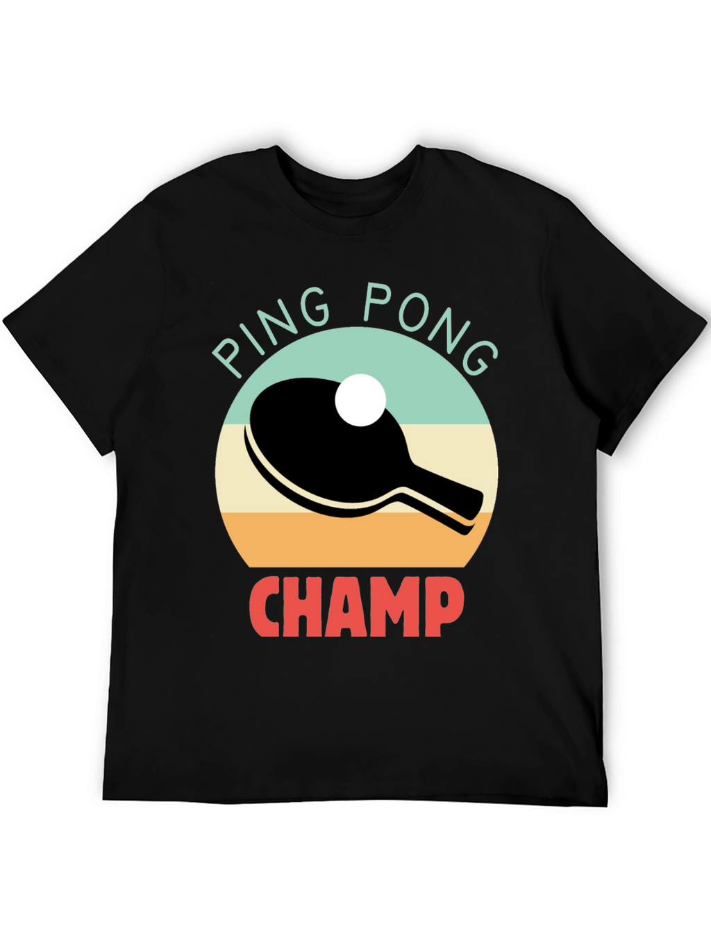 Ping Pong Champ Graphic Tee - Table Tennis T-Shirt