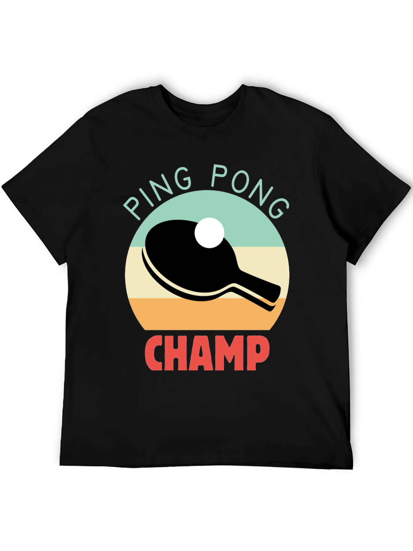 Ping Pong Champ Graphic Tee - Table Tennis T-Shirt