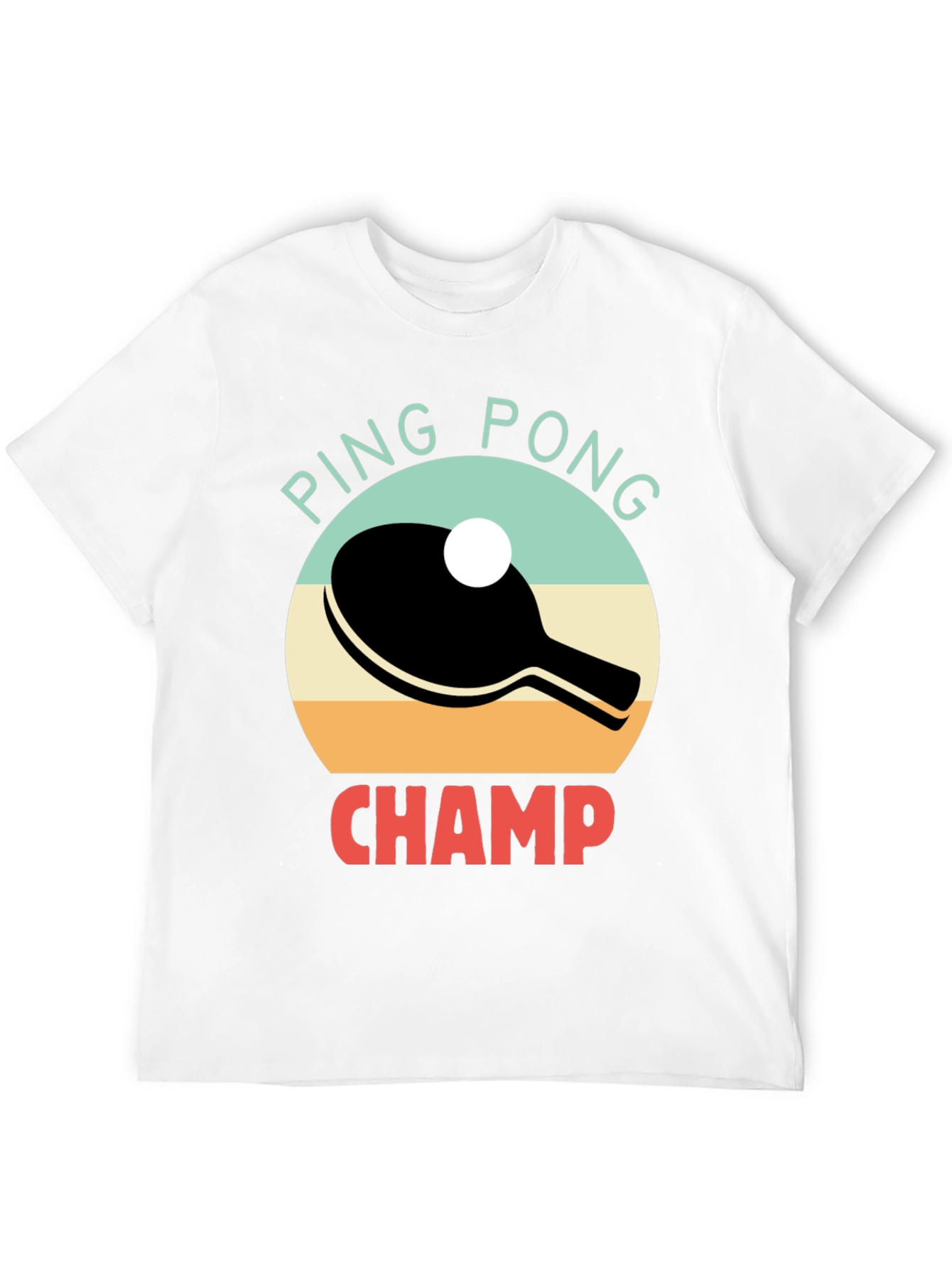 Ping Pong Champ Graphic Tee - Table Tennis T-Shirt