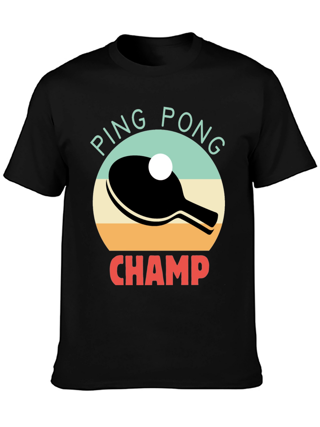 Ping Pong Champ Graphic Tee - Table Tennis T-Shirt