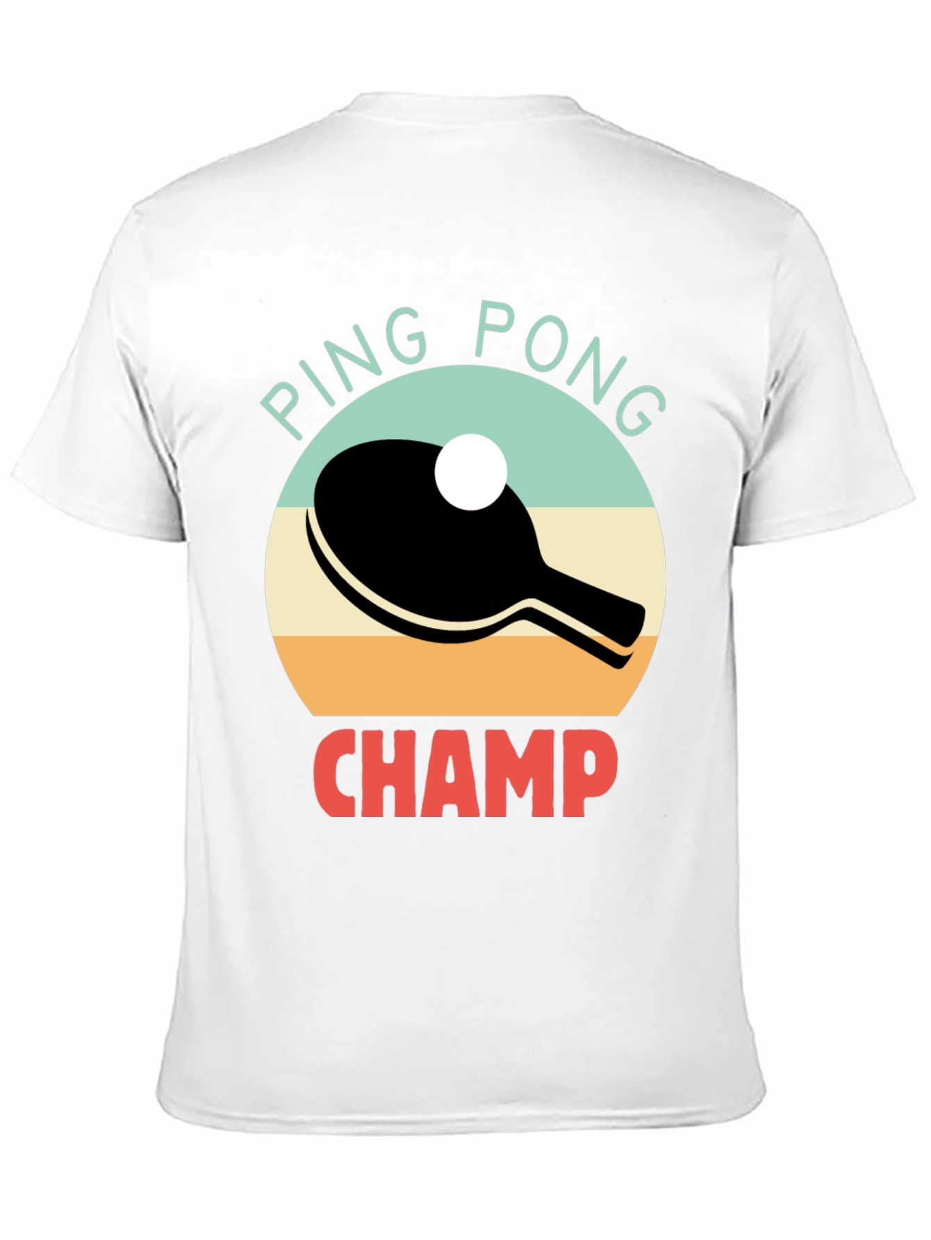 Ping Pong Champ Graphic Tee - Table Tennis T-Shirt