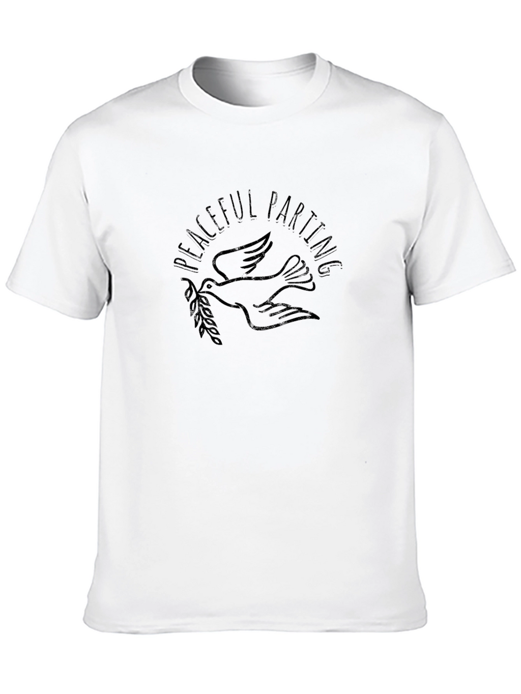 Peaceful Parting Dove Graphic T-Shirt