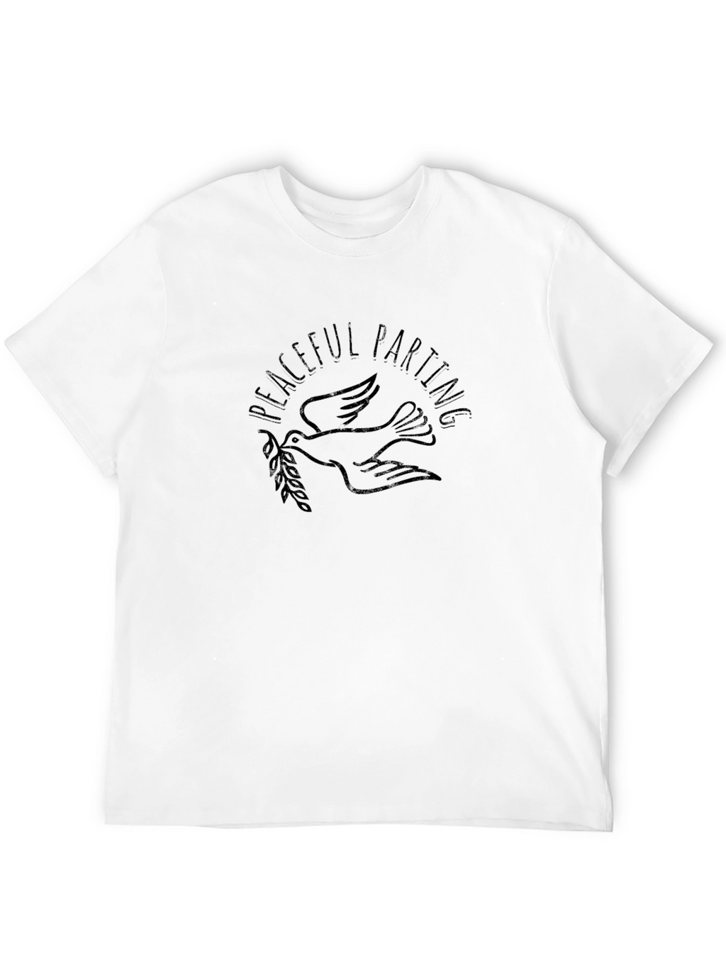 Peaceful Parting Dove Graphic T-Shirt