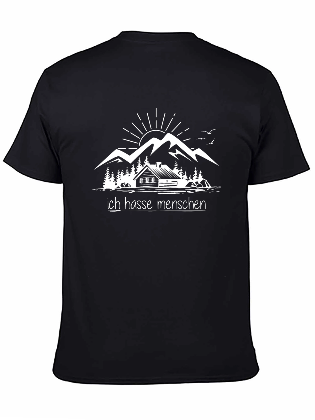 Ich Hasse Menschen T-Shirt - Mountain Cabin Design