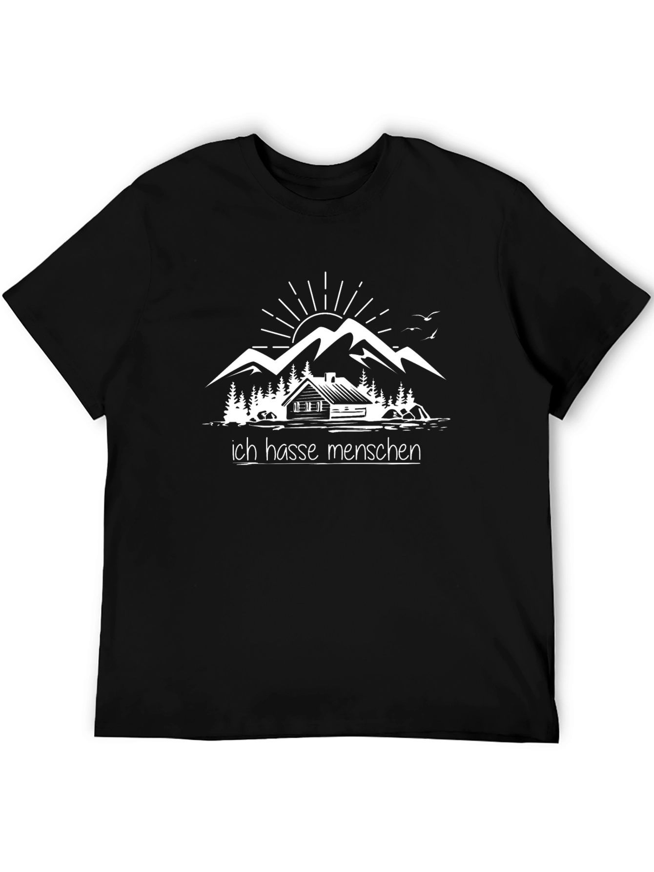 Ich Hasse Menschen T-Shirt - Mountain Cabin Design