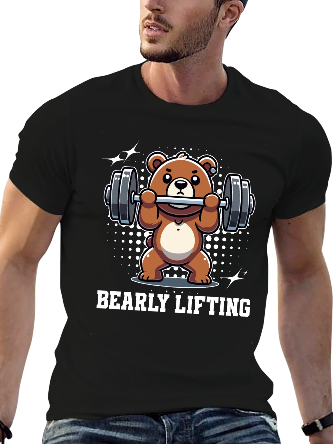 Bearly Lifting T-Shirt - Funny Workout Tee