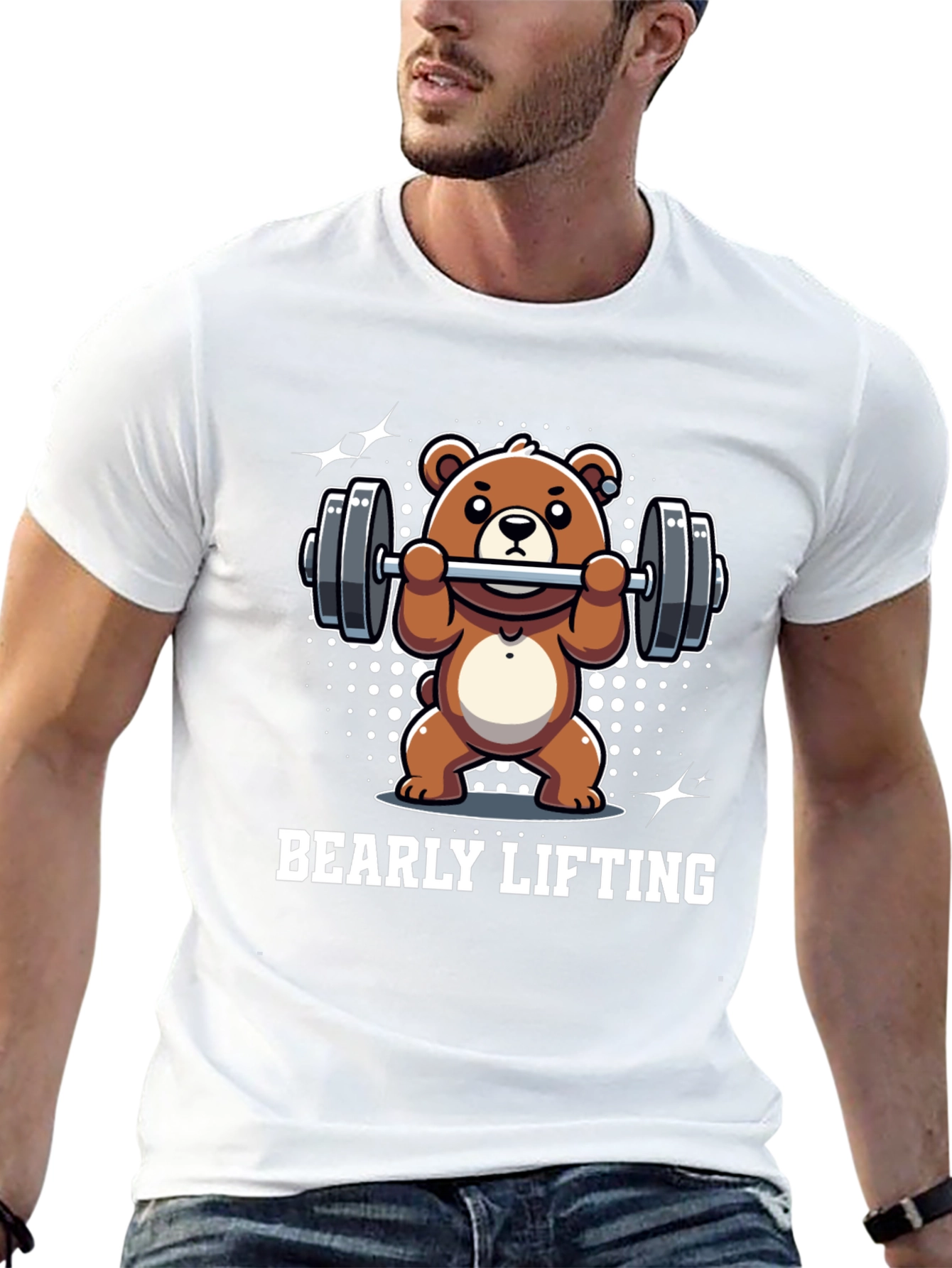 Bearly Lifting T-Shirt - Funny Workout Tee