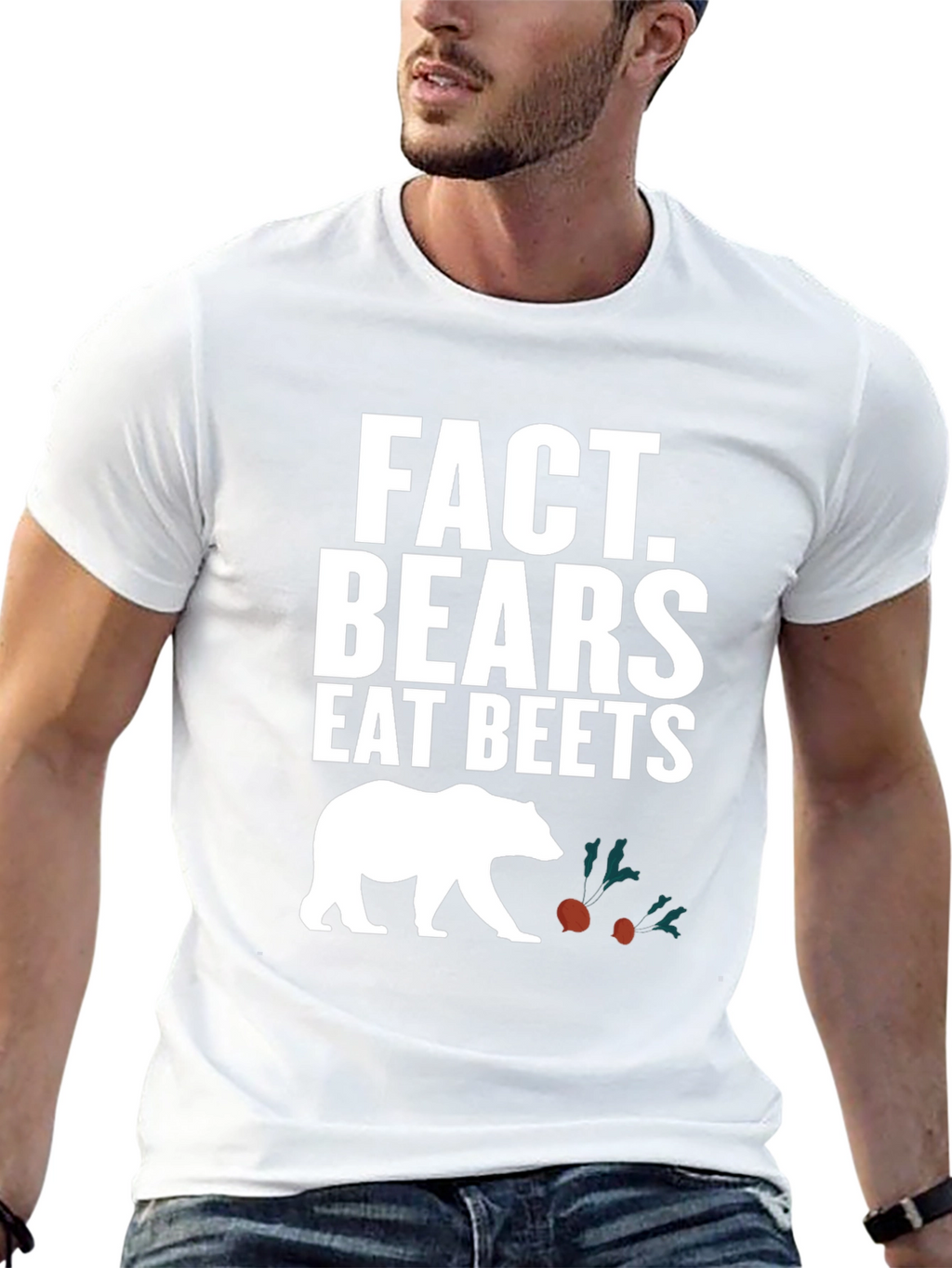 Fact Bears Eat Beets Graphic Tee