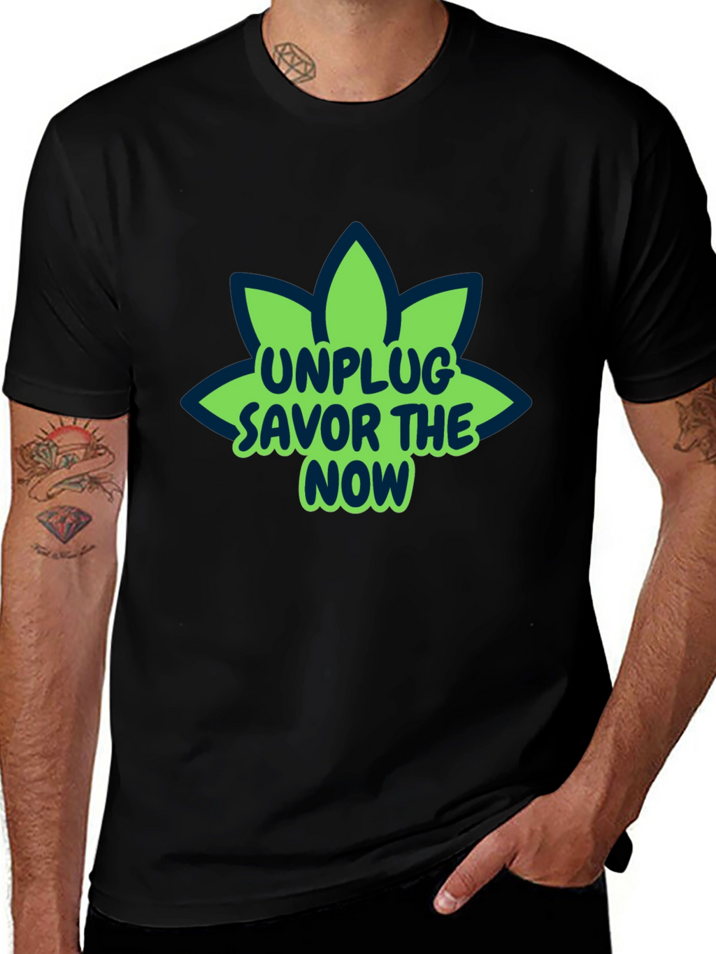 Unplug Savor The Now Graphic T-Shirt