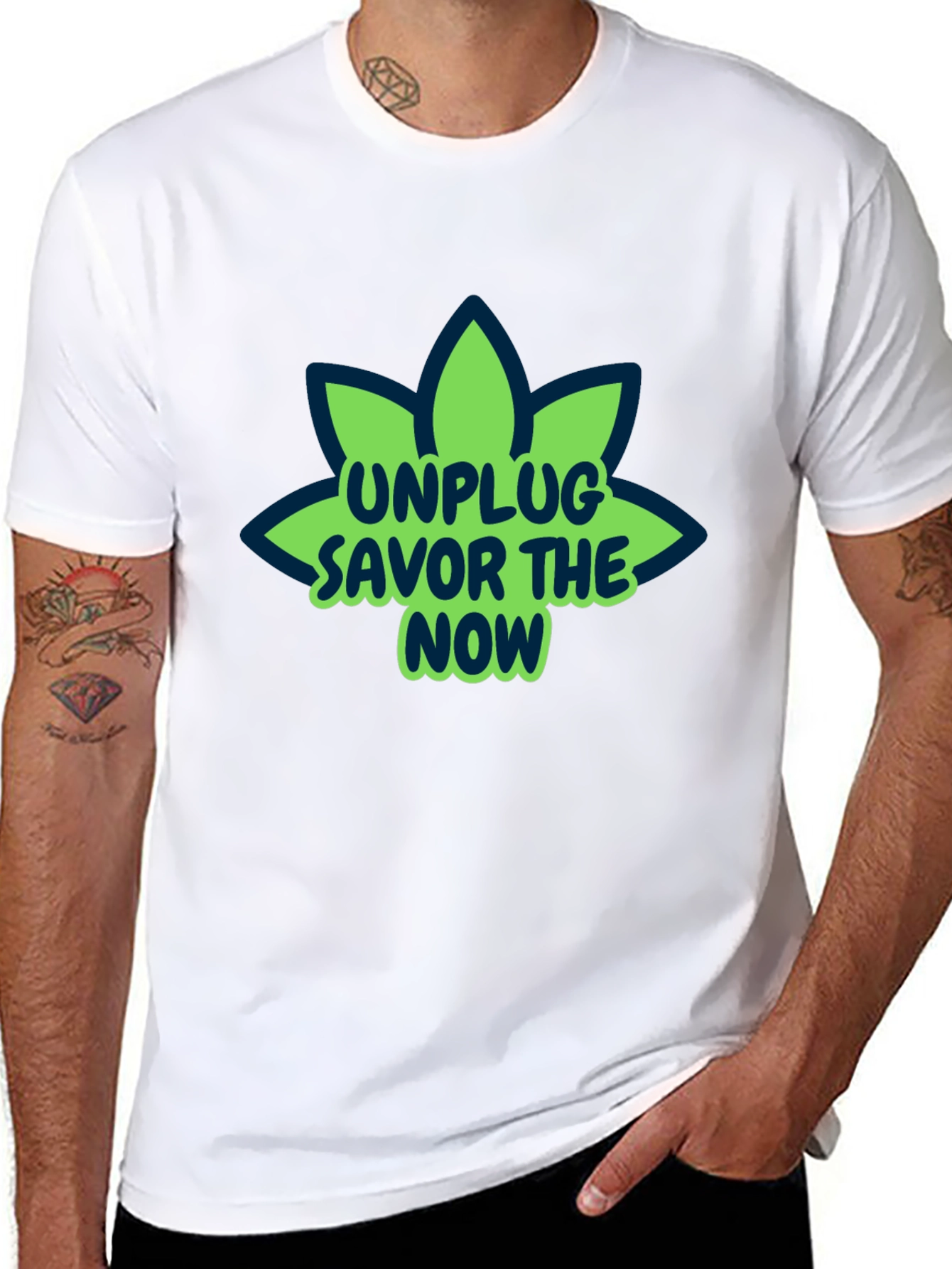 Unplug Savor The Now Graphic T-Shirt
