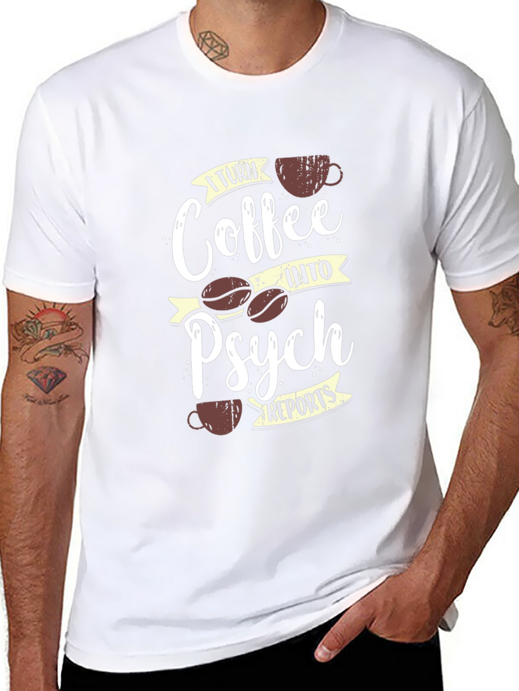 Coffee into Psych Reports T-Shirt
