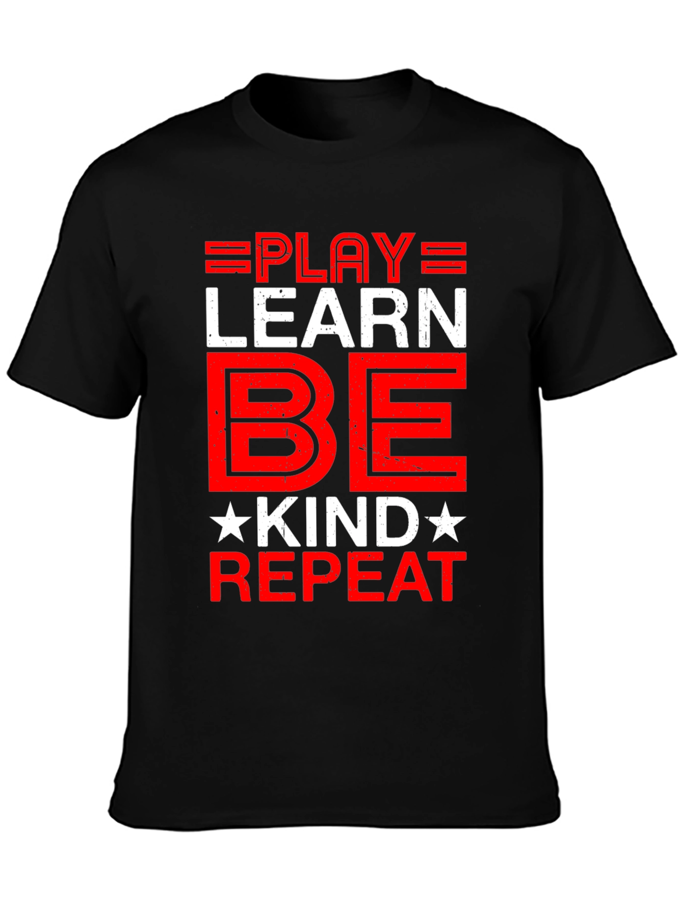 Play Learn Be Kind Repeat Graphic Tee
