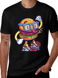 Cool Burger Skateboarder Graphic Tee