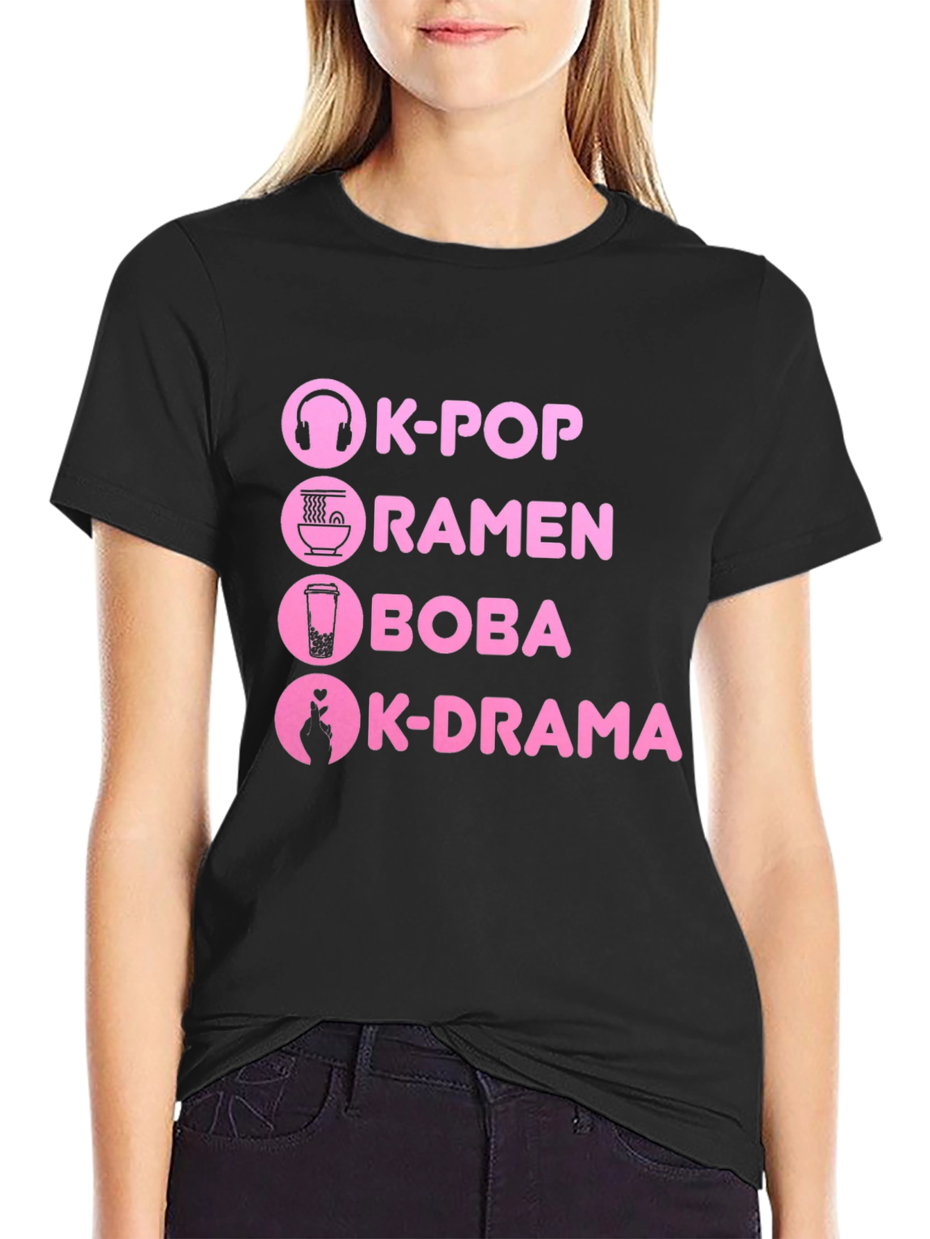 K-Pop Ramen Boba K-Drama T-Shirt