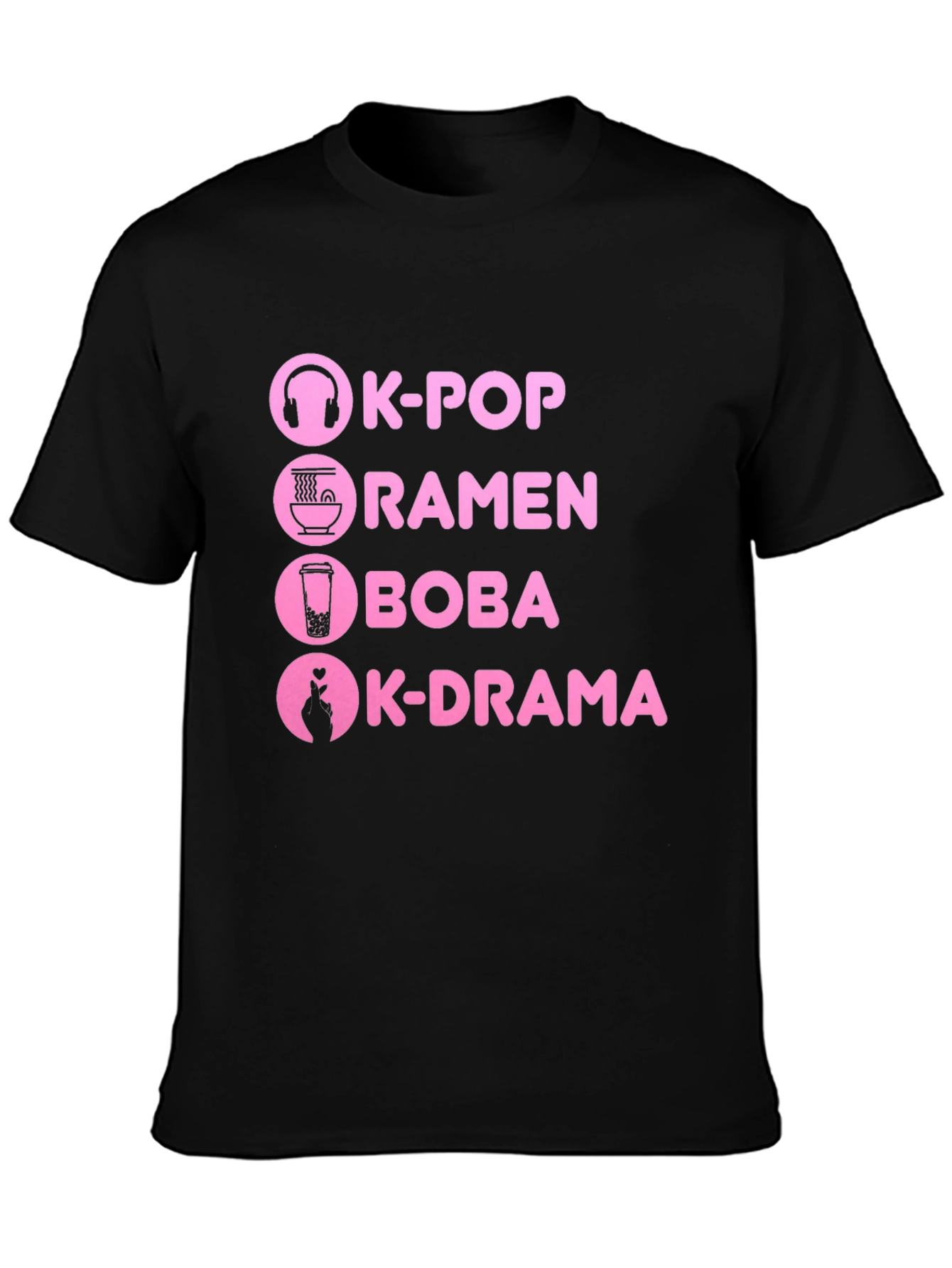 K-Pop Ramen Boba K-Drama T-Shirt