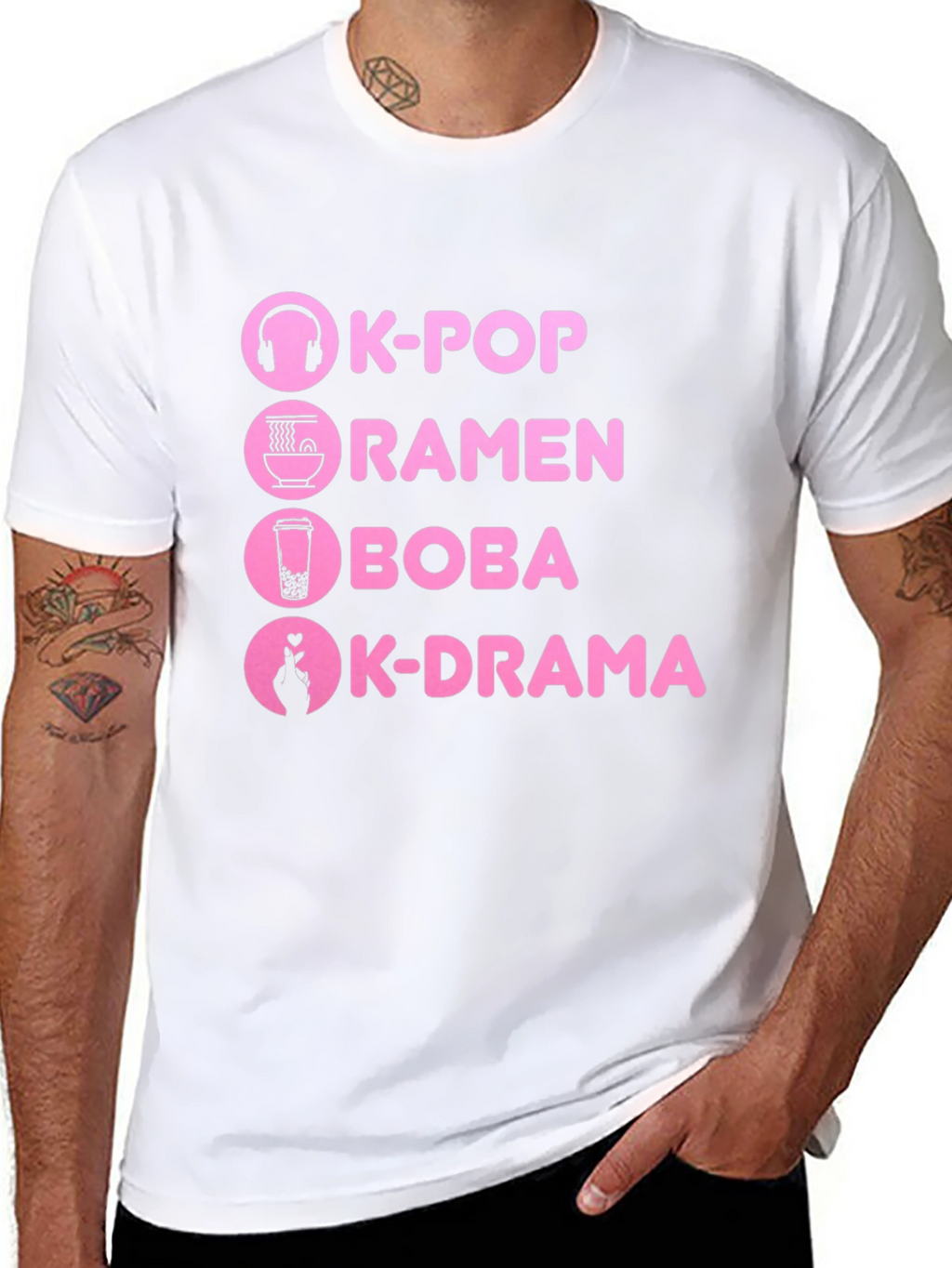 K-Pop Ramen Boba K-Drama T-Shirt
