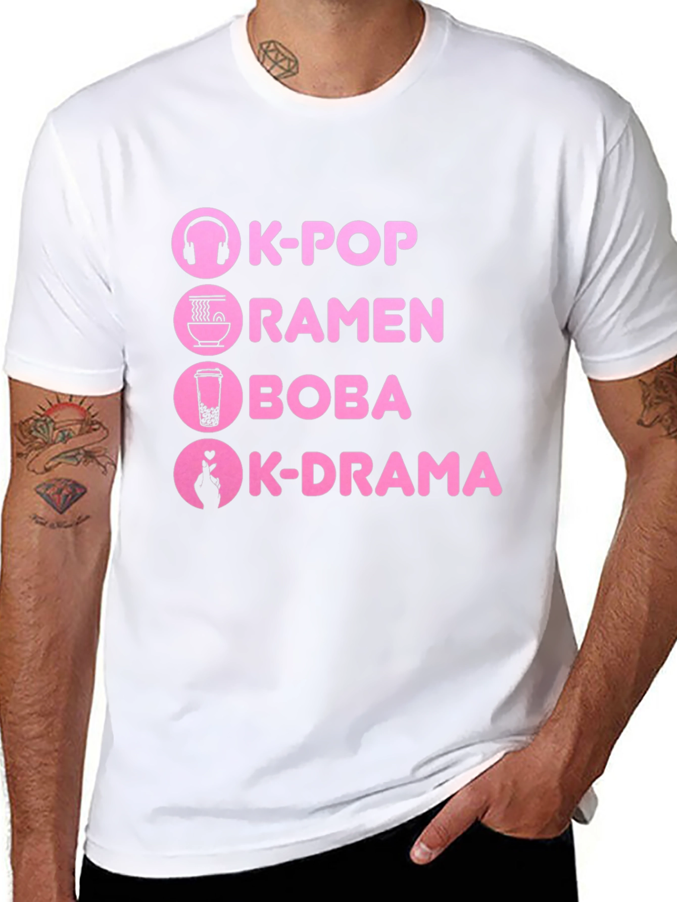 K-Pop Ramen Boba K-Drama T-Shirt