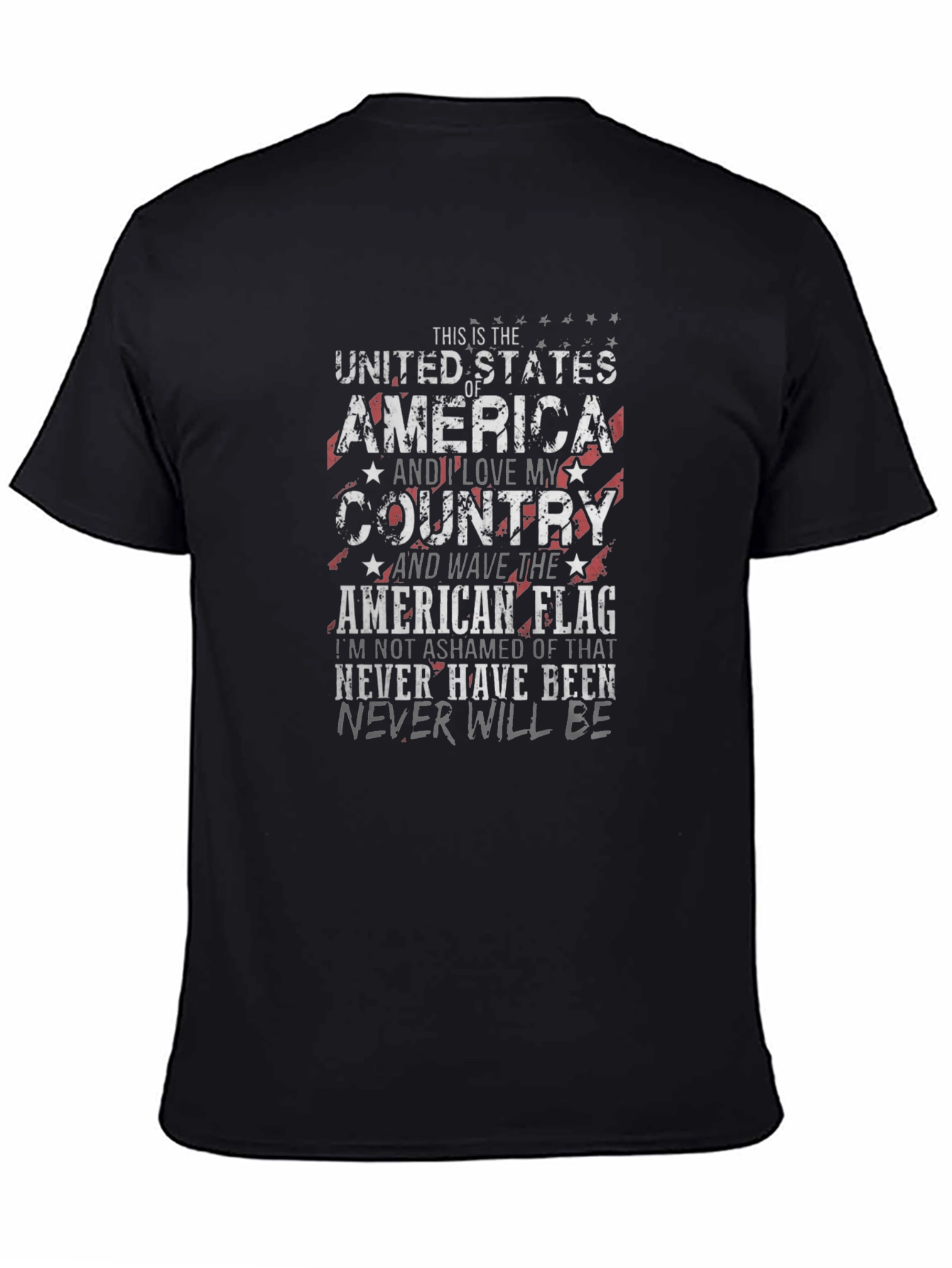 Patriotic American Flag T-Shirt - Love My Country Tee