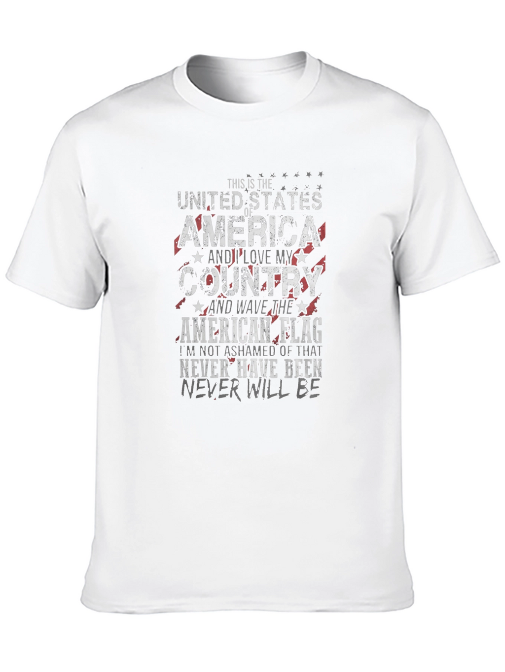 Patriotic American Flag T-Shirt - Love My Country Tee