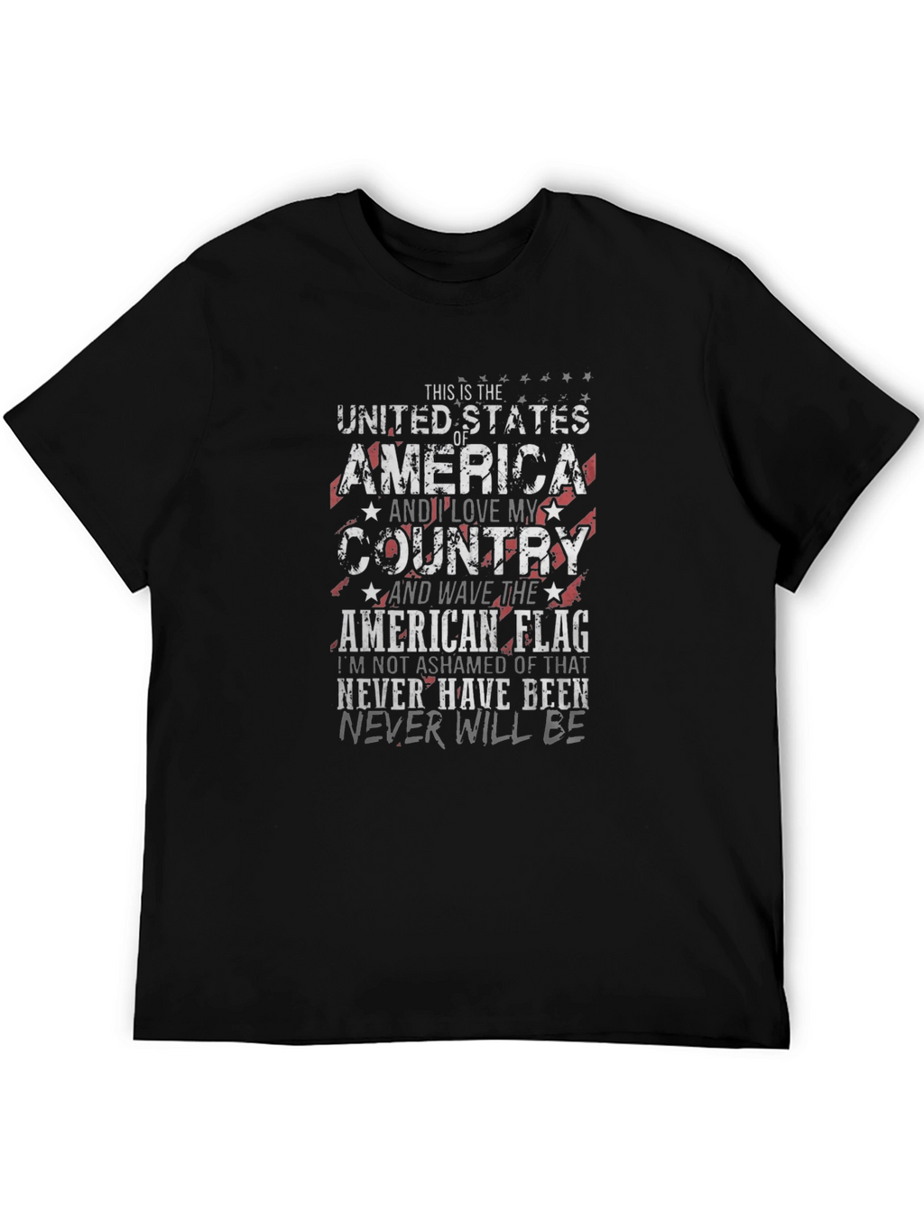Patriotic American Flag T-Shirt - Love My Country Tee