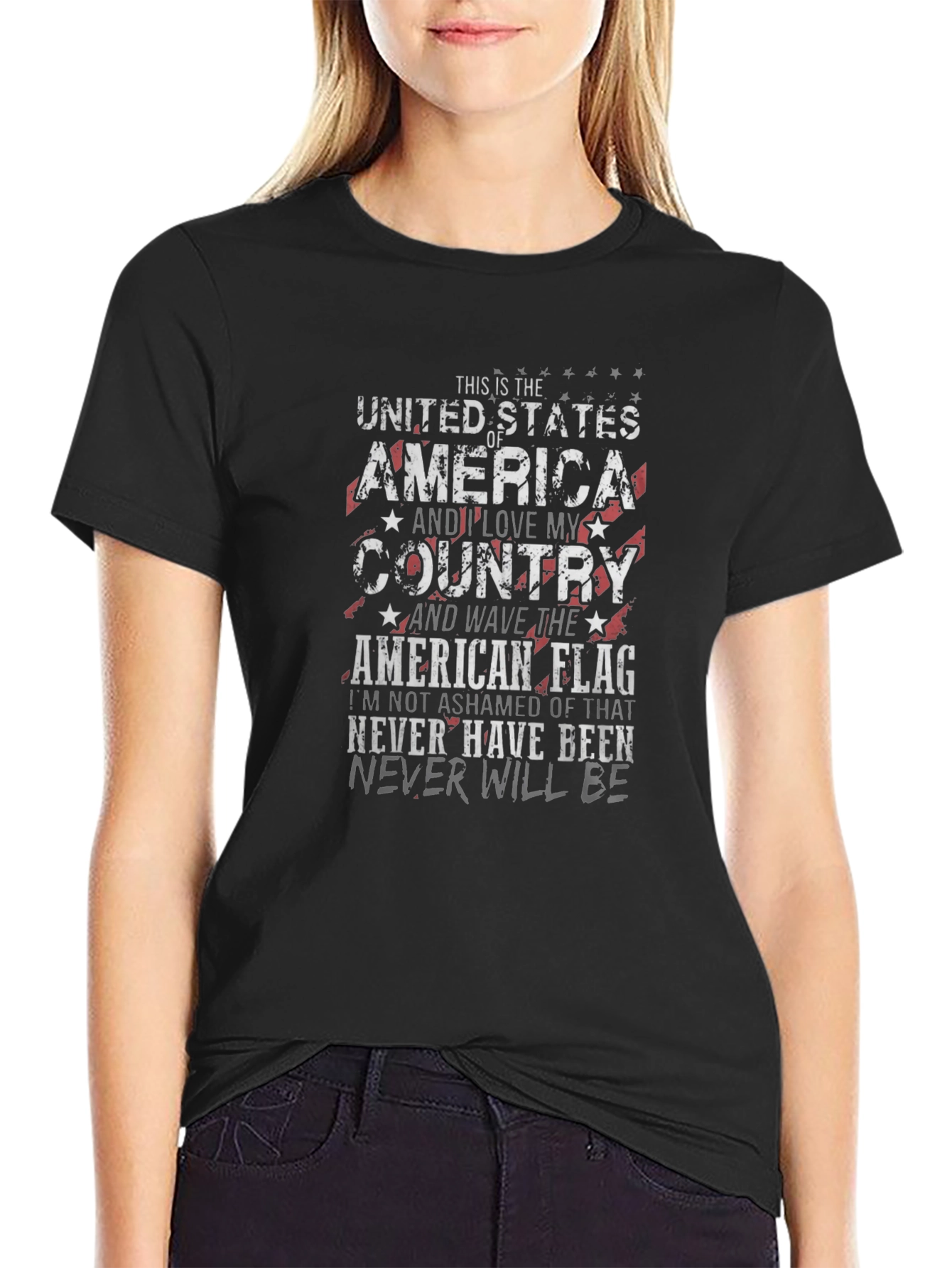 Patriotic American Flag T-Shirt - Love My Country Tee