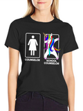 Counselor vs School Counselor T-Shirt - Unisex