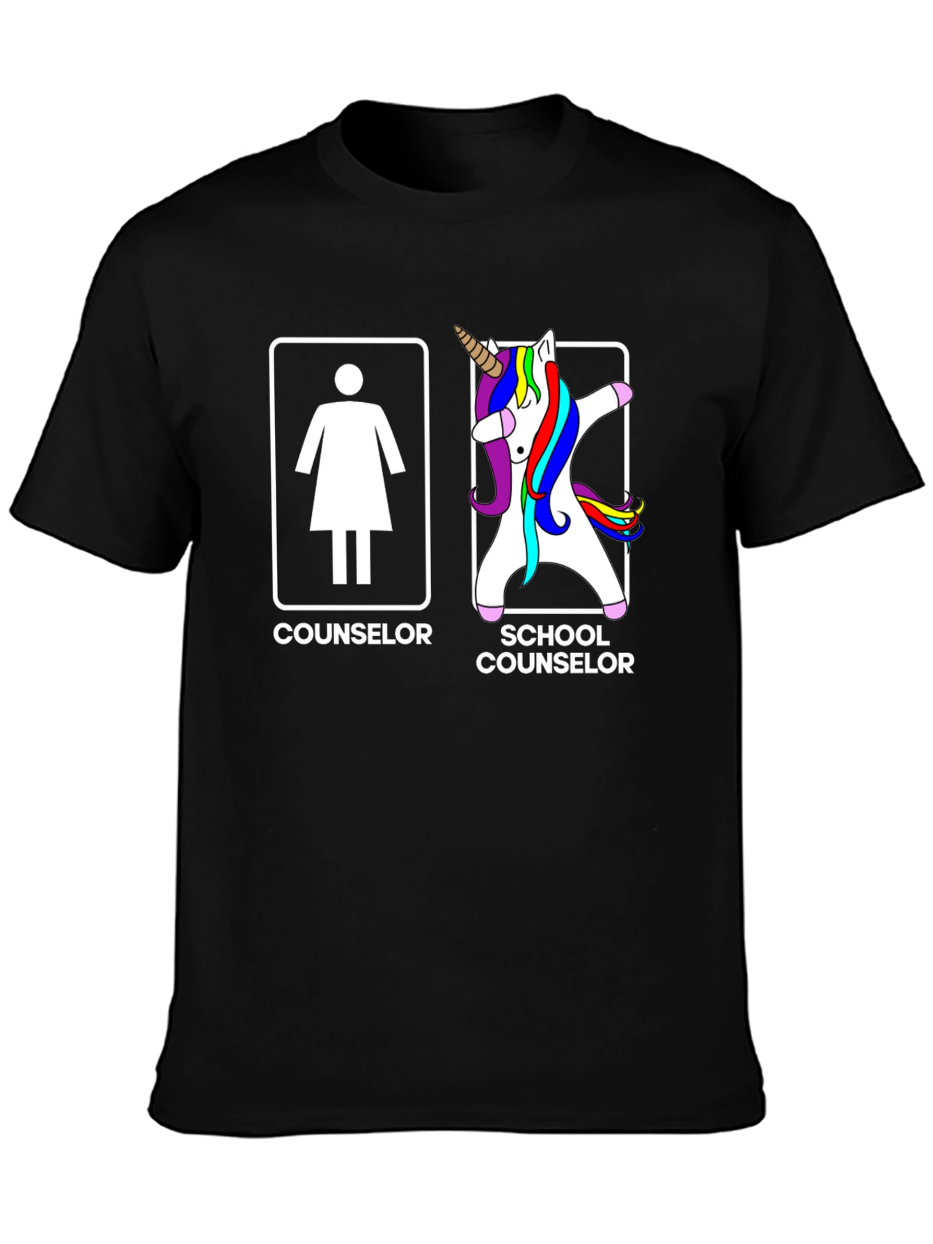 Counselor vs School Counselor T-Shirt - Unisex