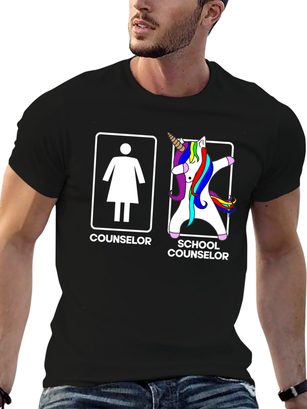 Counselor vs School Counselor T-Shirt - Unisex