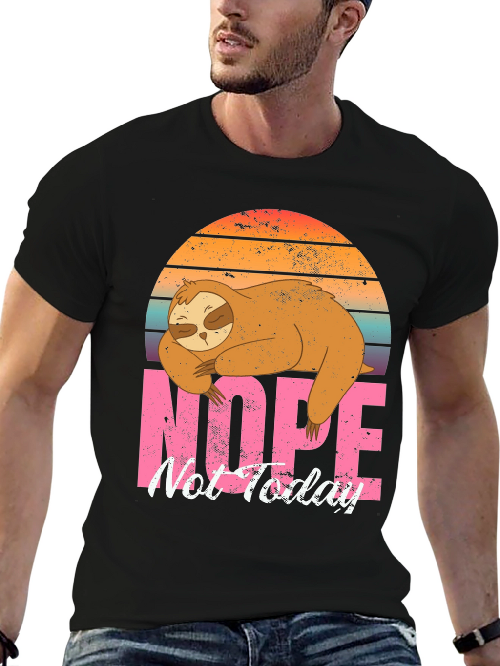 Nope Not Today Sloth Graphic Tee
