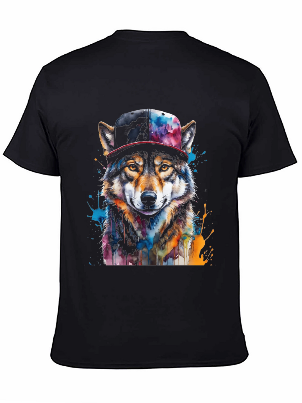 Wolf Graphic Tee - Urban Style Animal Print T-Shirt