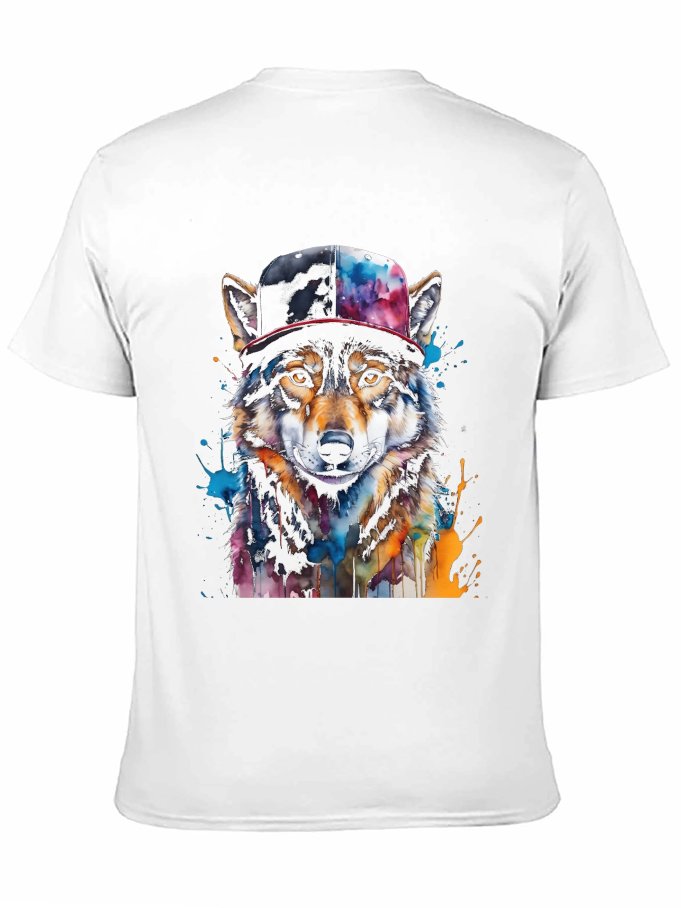 Wolf Graphic Tee - Urban Style Animal Print T-Shirt