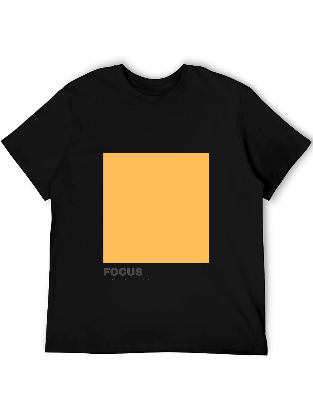 Modern Black T-Shirt with Abstract Square Design