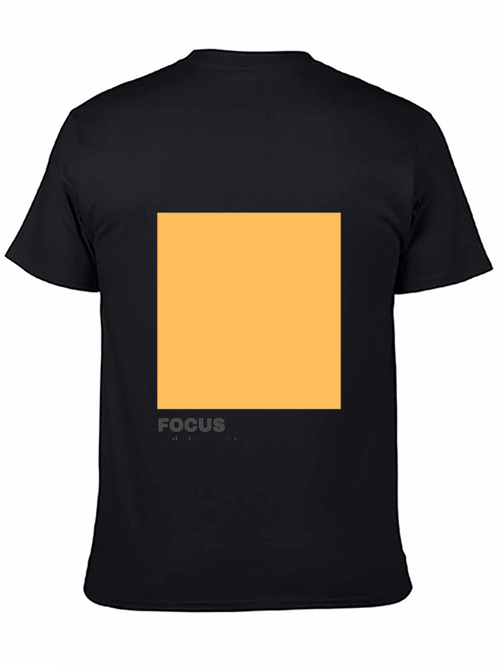 Modern Black T-Shirt with Abstract Square Design