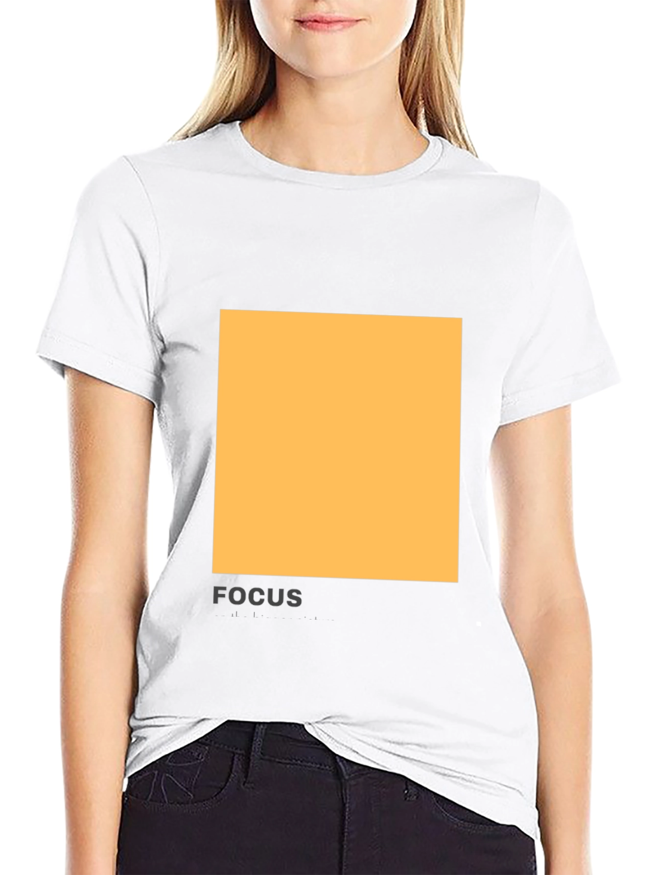 Modern Black T-Shirt with Abstract Square Design