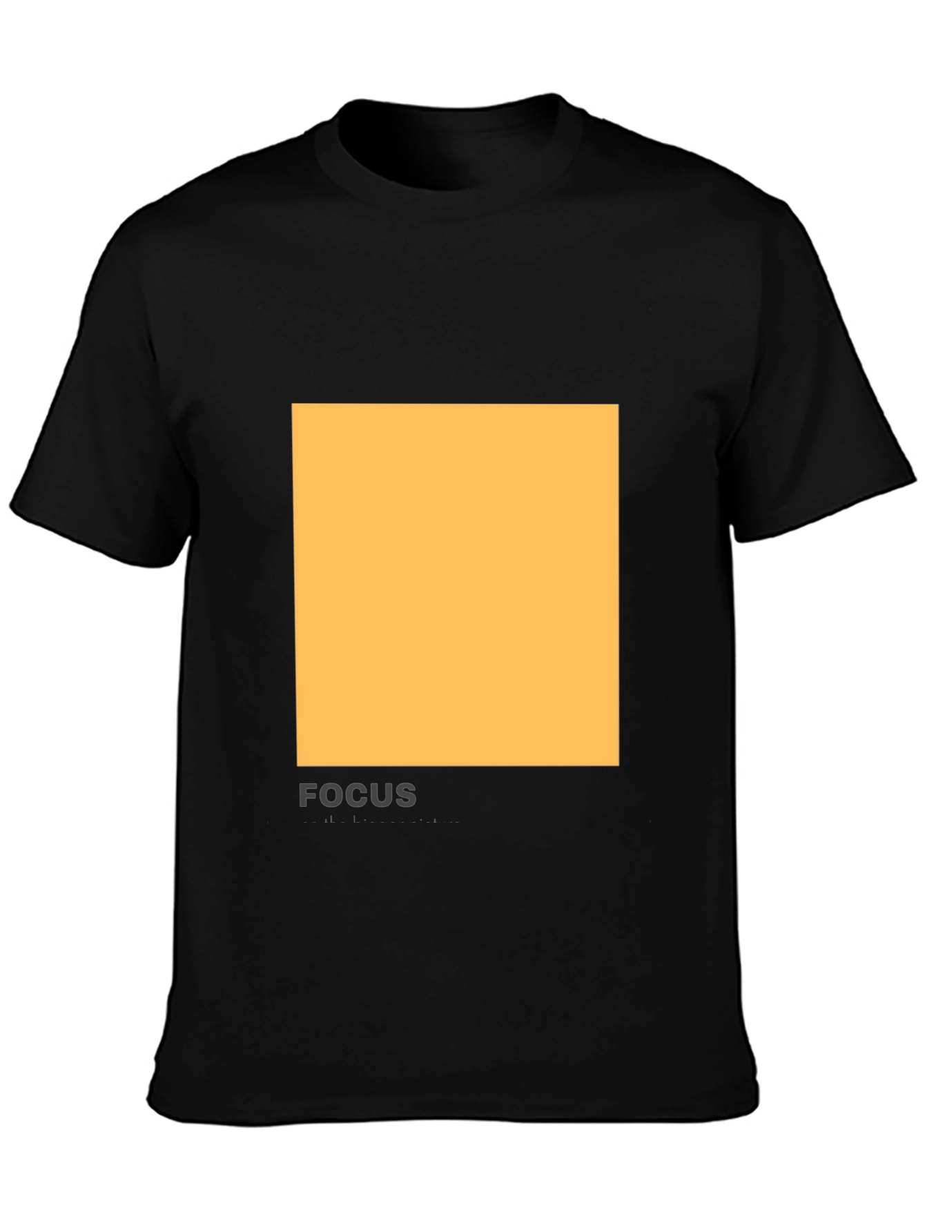 Modern Black T-Shirt with Abstract Square Design