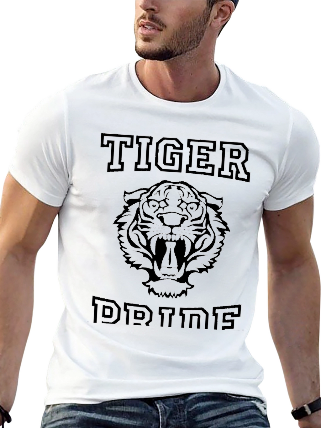 Tiger Dreams Graphic Black T-Shirt