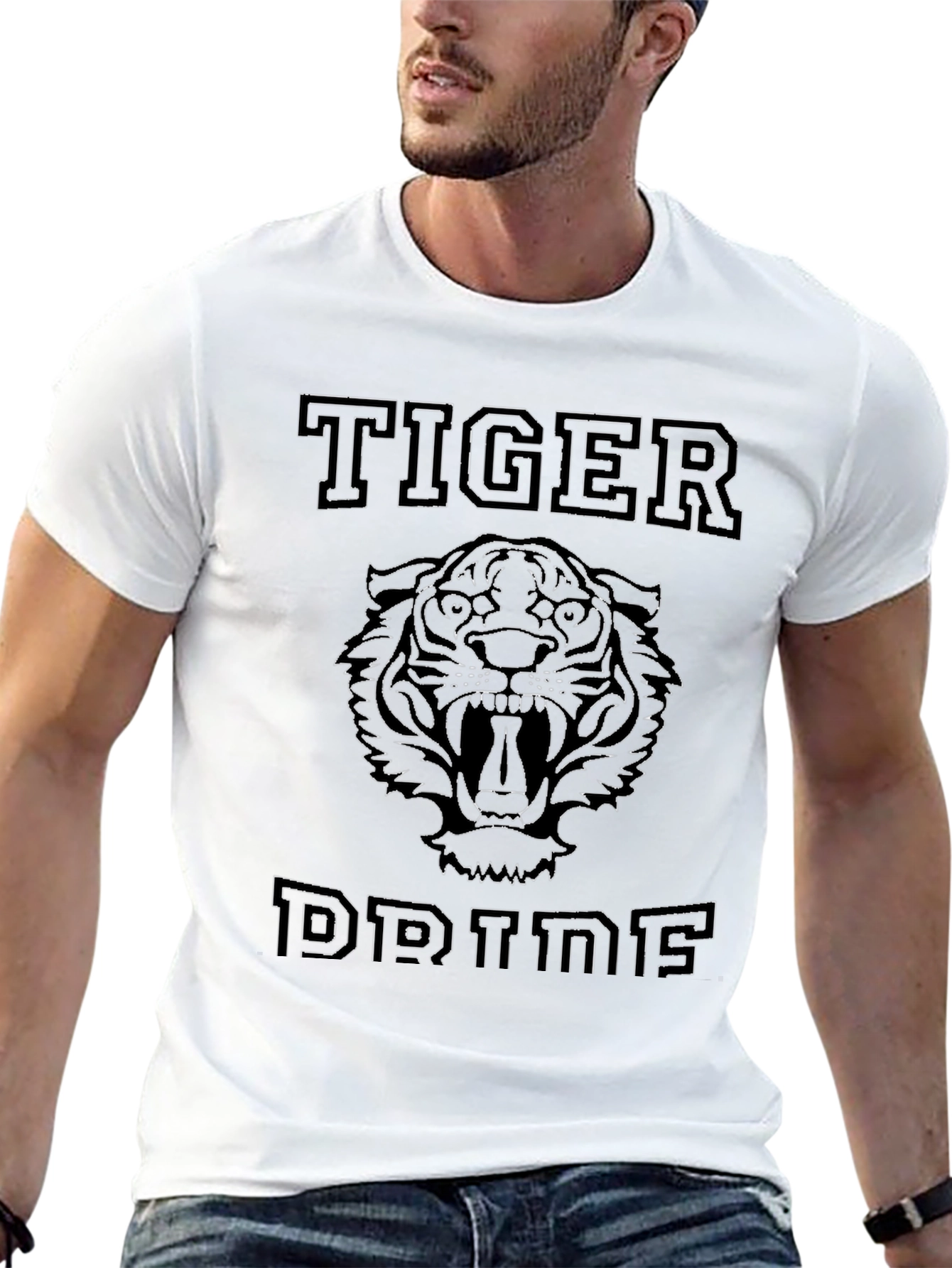 Tiger Dreams Graphic Black T-Shirt