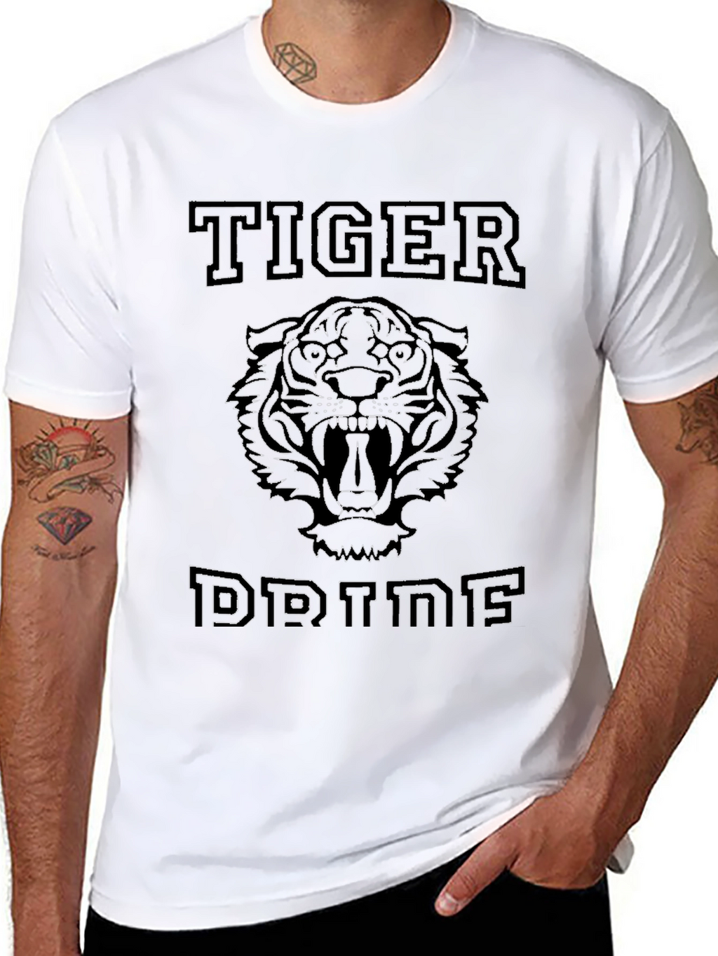Tiger Dreams Graphic Black T-Shirt