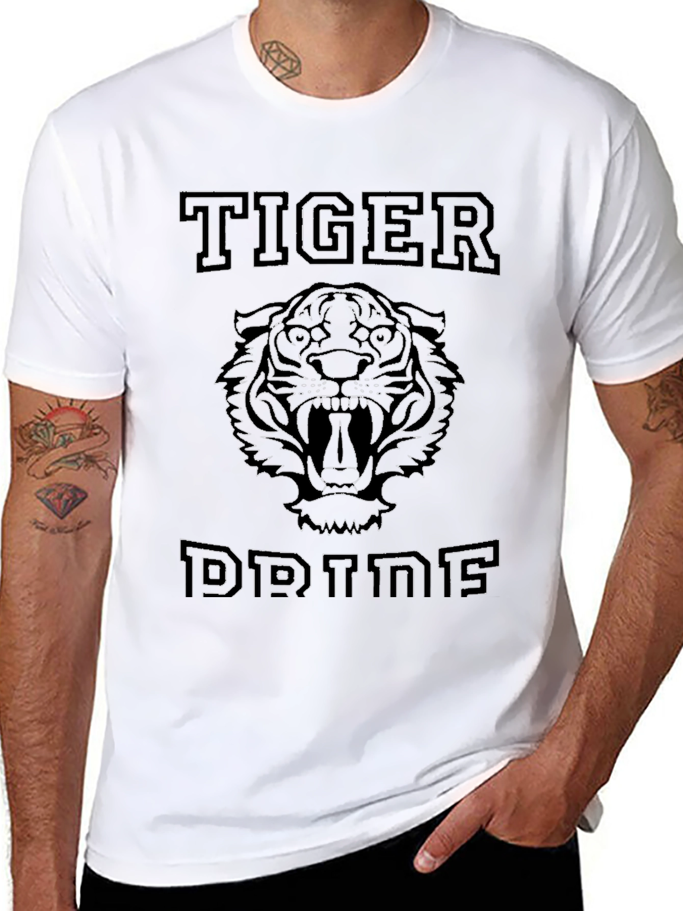 Tiger Dreams Graphic Black T-Shirt
