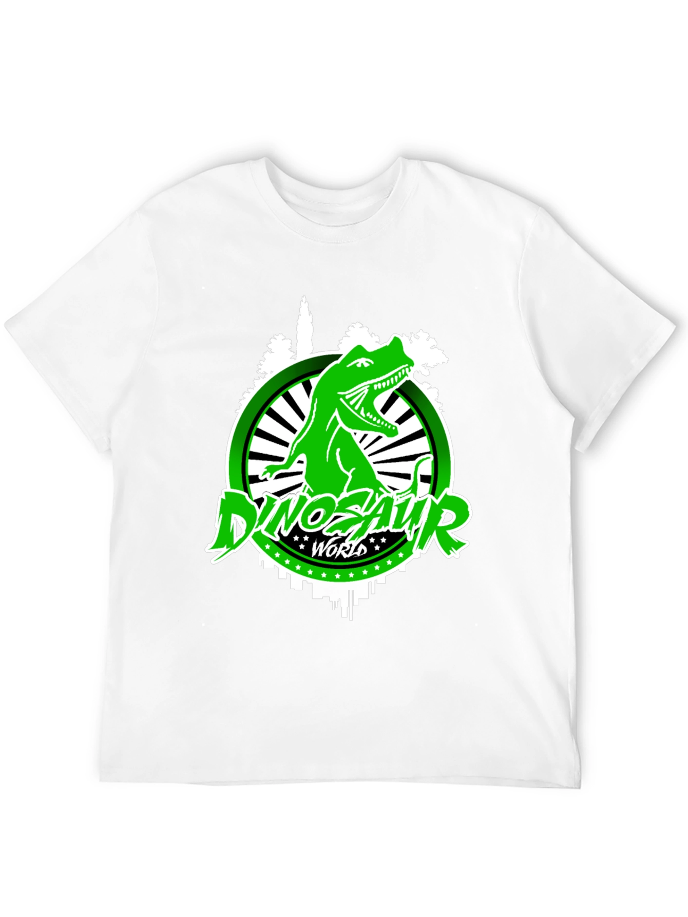Dinosaur World Graphic T-Shirt - Black