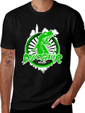 Dinosaur World Graphic T-Shirt - Black