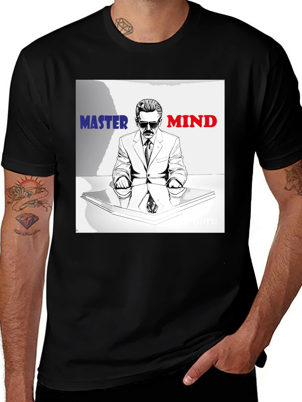 Master Mind Graphic Tee - Stylish Black T-Shirt