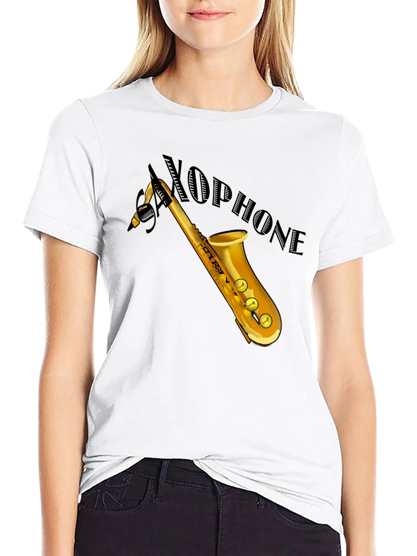 Saxophone Graphic Tee - Cool Musician T-Shirt