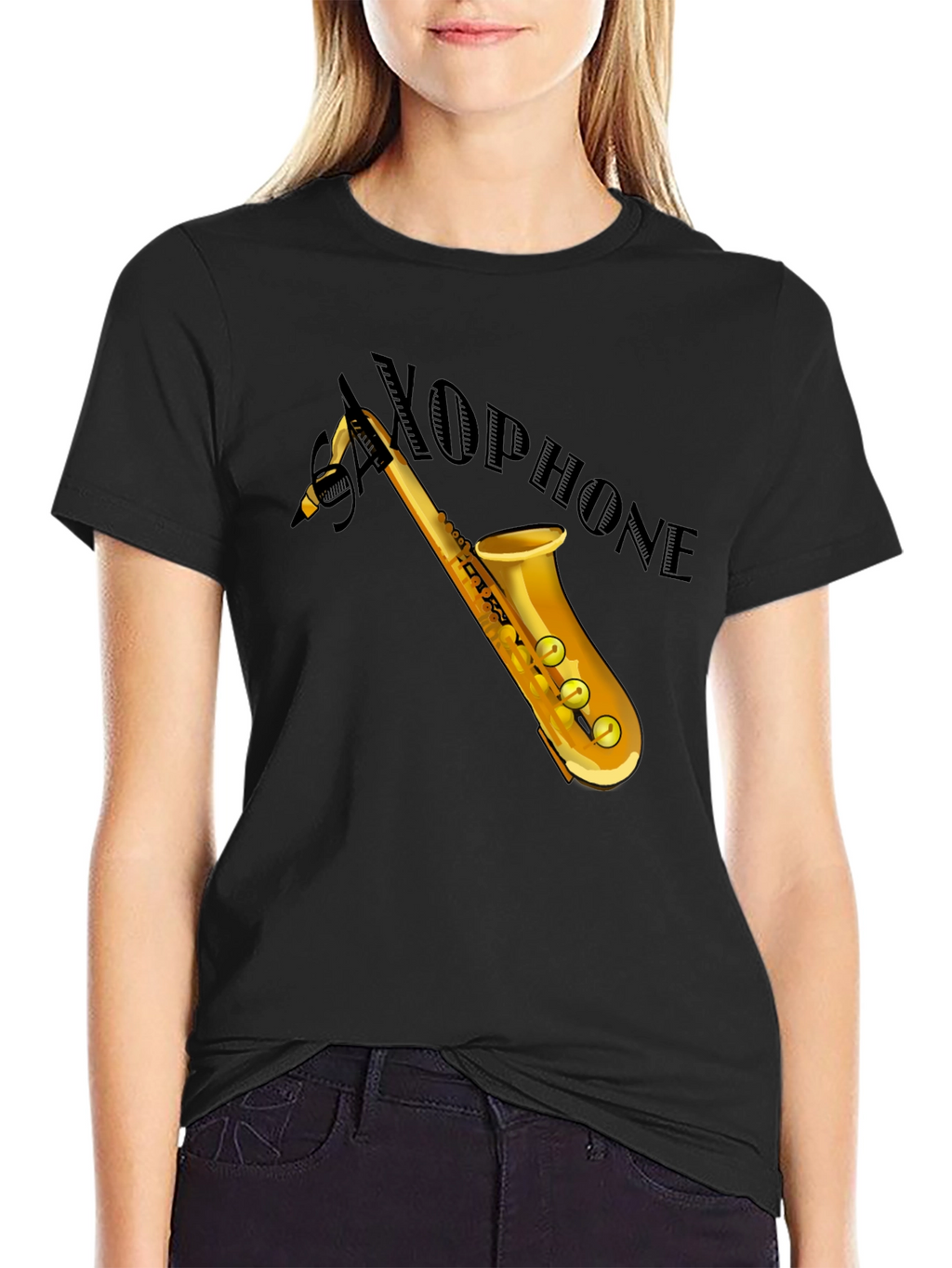 Saxophone Graphic Tee - Cool Musician T-Shirt