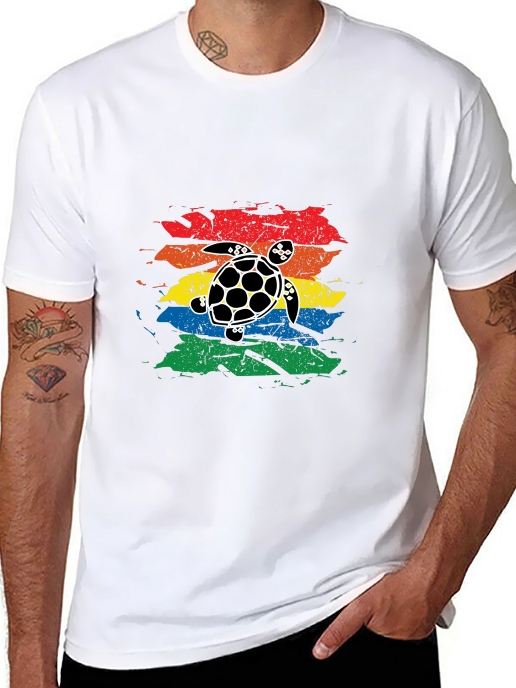 Retro Turtle Graphic T-Shirt