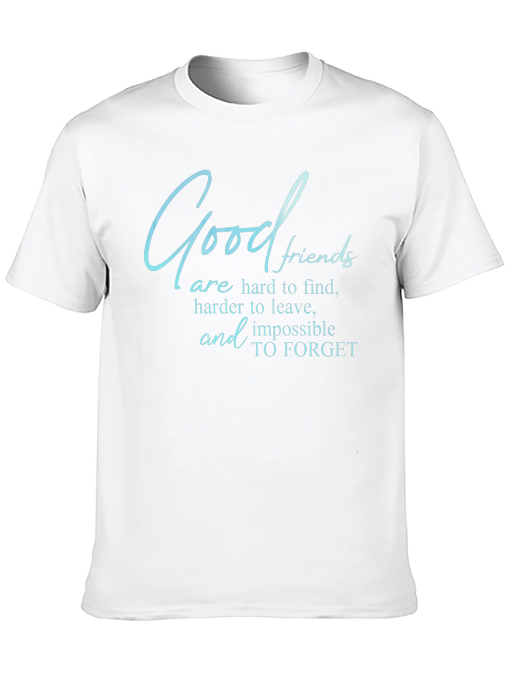 Good Friends T-Shirt - Comfortable Black Tee
