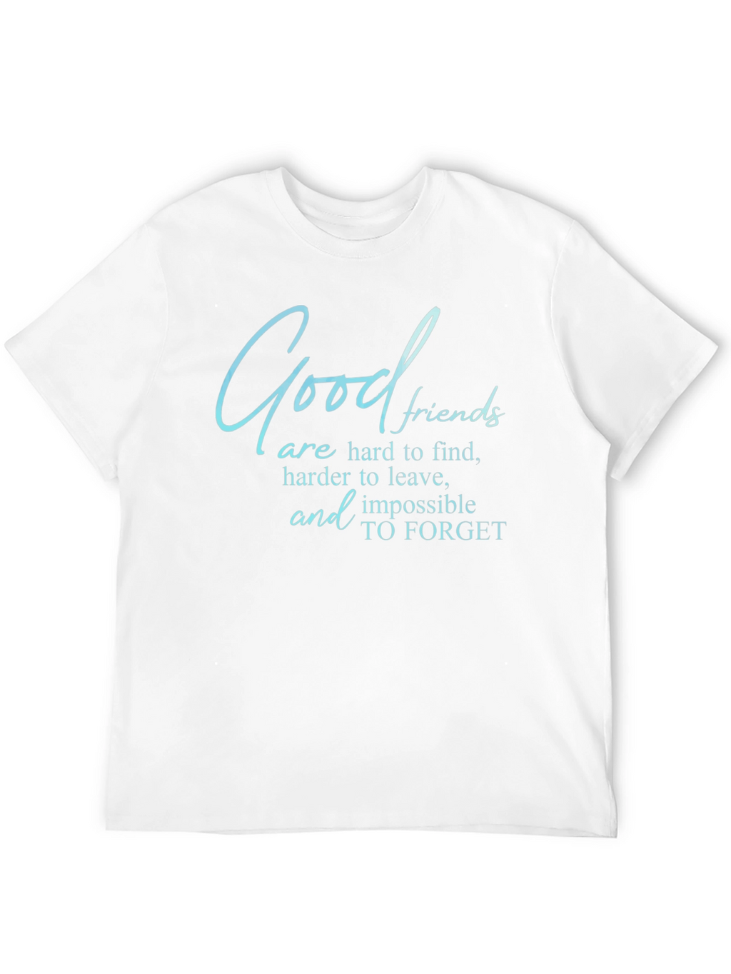 Good Friends T-Shirt - Comfortable Black Tee