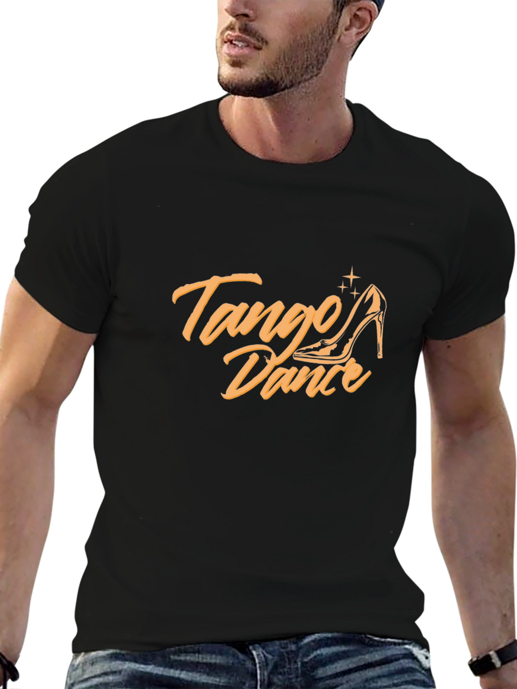 Tango Dance Black Graphic Tee