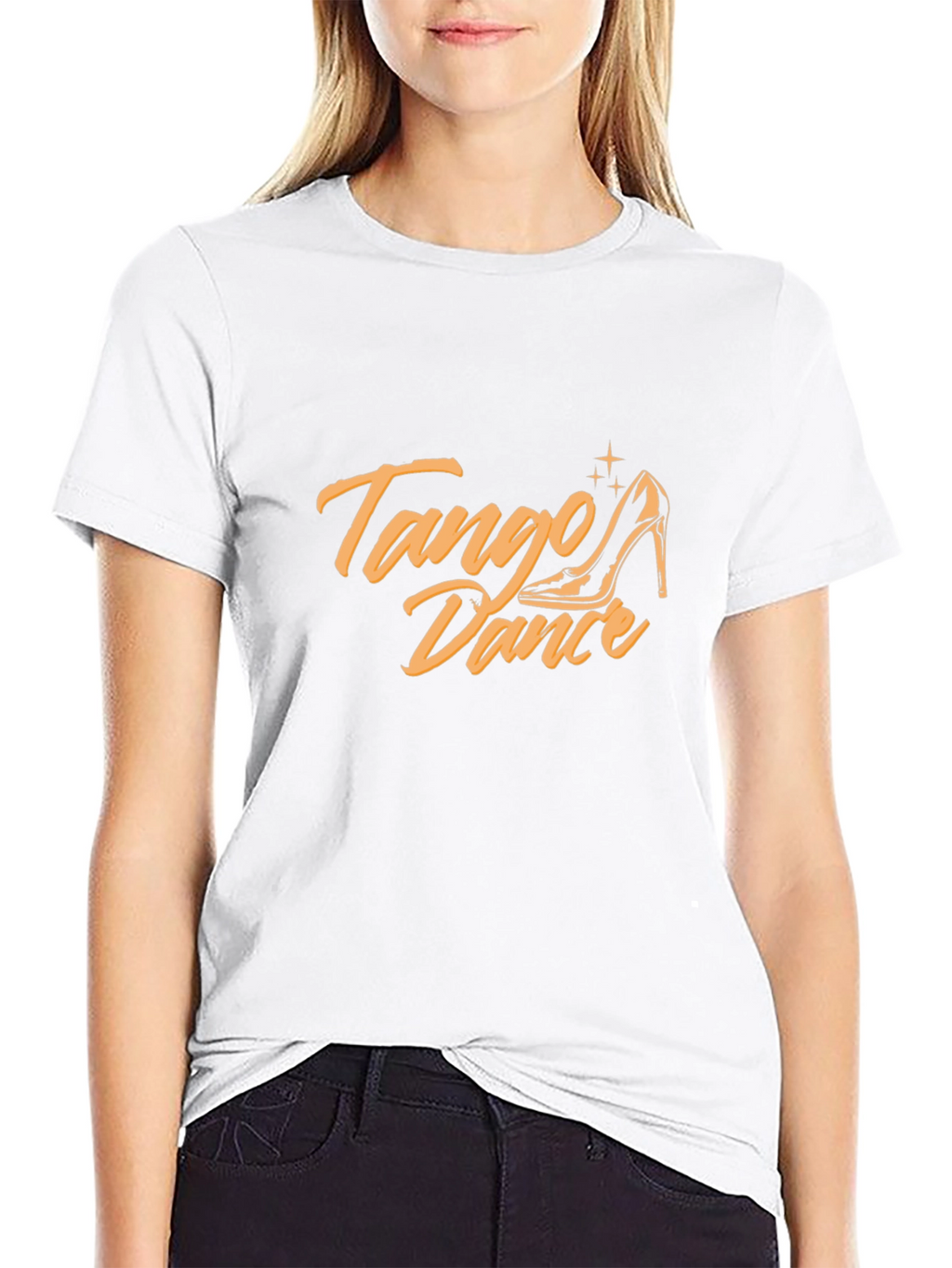 Tango Dance Black Graphic Tee